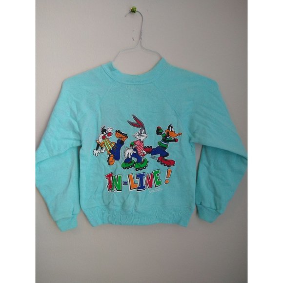 Vintage In-Line! Warner Brothers Bugs Bunny Youth Sweater Size S (7-8)